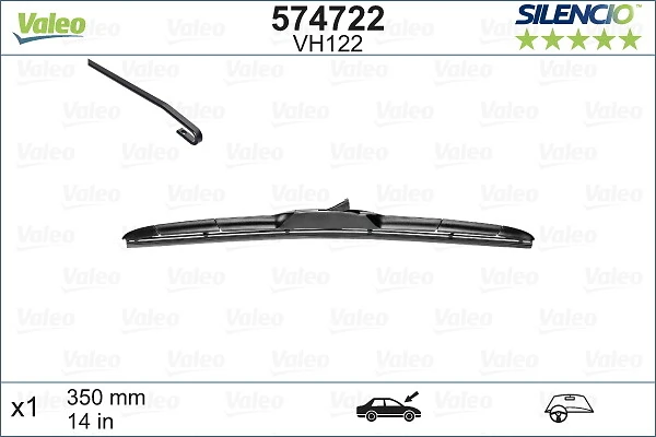 Limpa-pára-brisas de vidro traseiro VALEO 574722 preço, a partir de 17,23 USD
