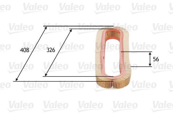 Filtro de ar para Mercedes E  C124