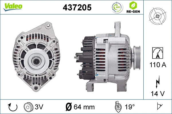 Compre 437205 VALEO Gerador
