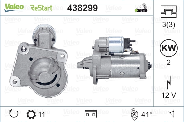 Compre 438299 VALEO Motor de arranco