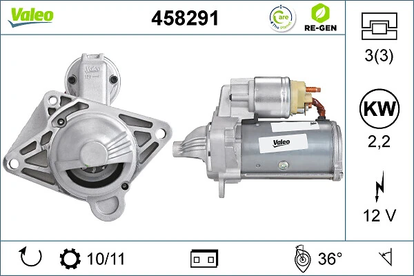 Compre 458291 VALEO Motor de arranco