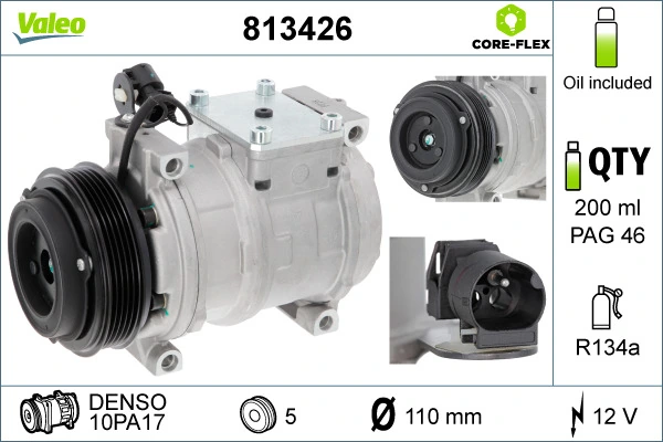 Compressor de aparelho de ar condicionado para BMW 5  E34