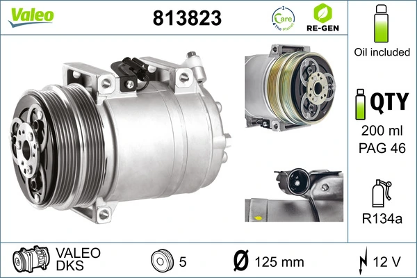 Compressor de aparelho de ar condicionado para Ford Kuga I CBV