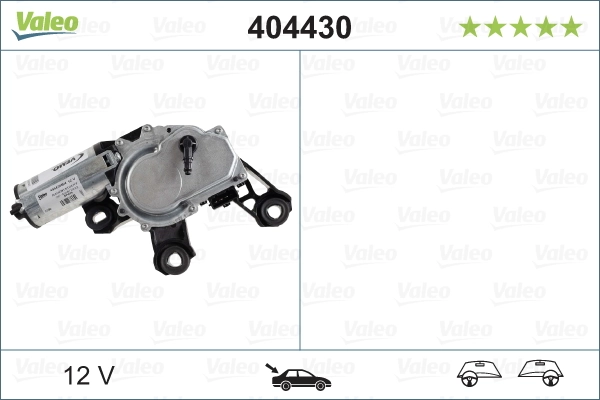 Compre 404430 VALEO Motor de limpador pára-brisas de vidro traseiro