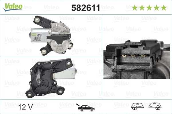 Motor de limpador pára-brisas de vidro traseiro 1273050 General Motors