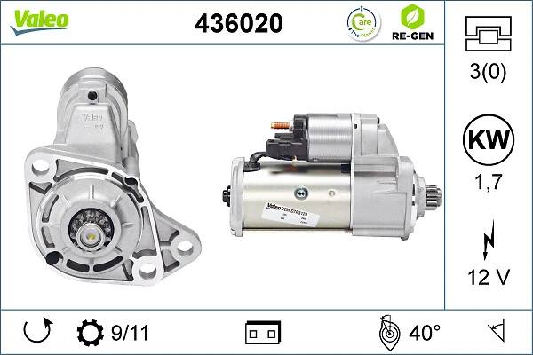Compre 436020 VALEO Motor de arranco