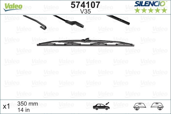 Limpa-pára-brisas de vidro traseiro VALEO 574107 preço, a partir de 6,88 USD