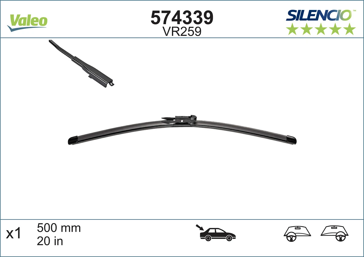 Limpa-pára-brisas de vidro traseiro VALEO 574339 preço, a partir de 12,74 USD
