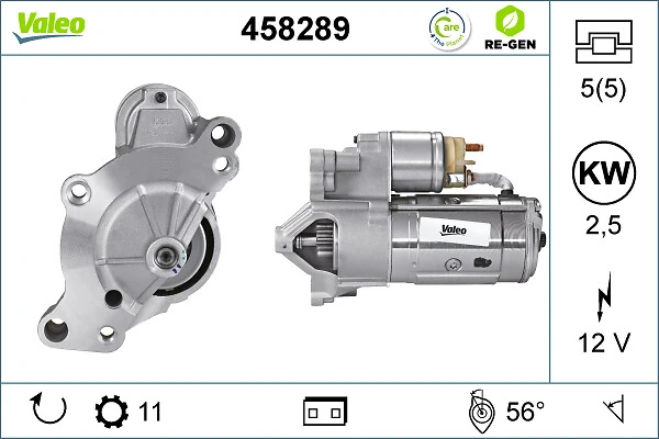 Compre 458289 VALEO Motor de arranco