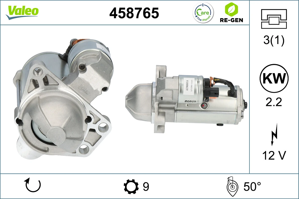Compre 458765 VALEO Motor de arranco