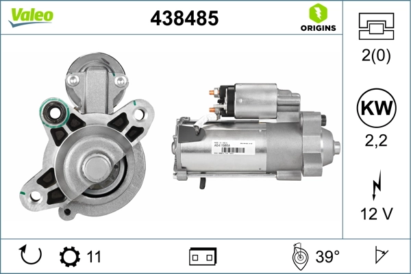 Compre 438485 VALEO Motor de arranco