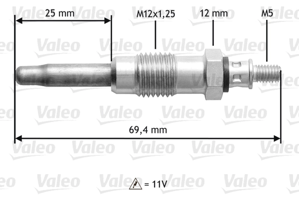 Vela de incandescência para Renault Trafic I P6
