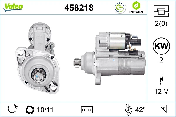 Compre 458218 VALEO Motor de arranco