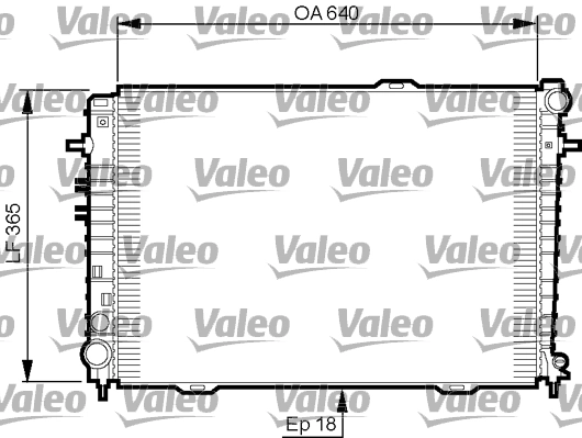 Radiador de esfriamento de motor Hyundai Tucson I JM