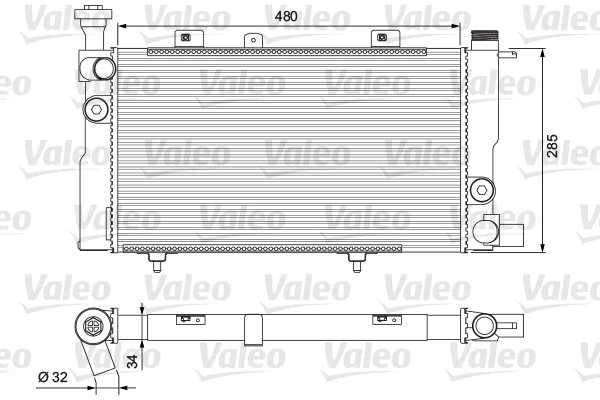 Radiador de esfriamento de motor Four Seasons 122003