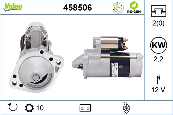 Compre 458506 VALEO Motor de arranco
