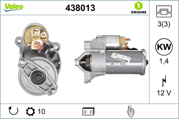 Motor de arranco VALEO 438013 preço, a partir de 62,59 USD
