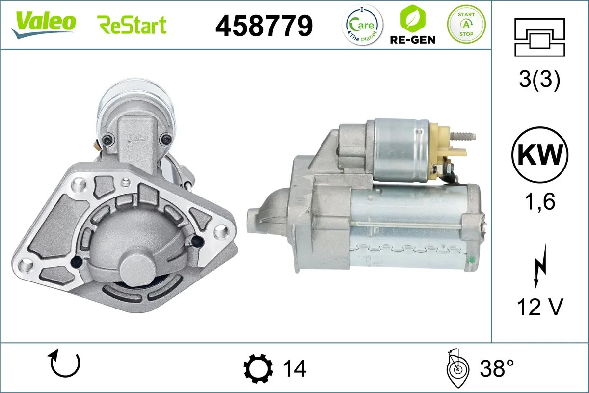 Compre 458779 VALEO Motor de arranco