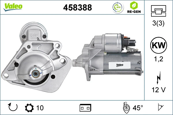 Compre 458388 VALEO Motor de arranco