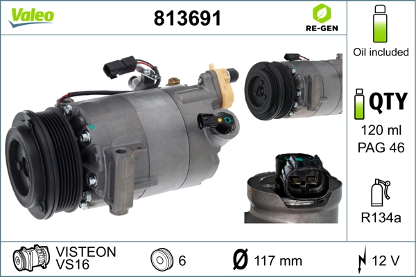Compre Compressor de aparelho de ar condicionado Ford Fiesta 