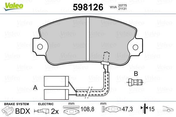 95202880 General Motors Sapatas do freio dianteiras de disco