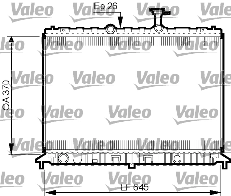 Radiador de esfriamento de motor KIA Rio II JB