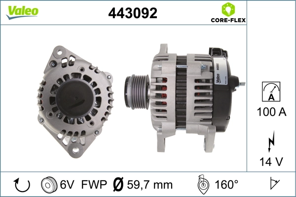 Gerador 1638095880 Peugeot/Citroen