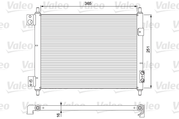 Radiador de aparelho de ar condicionado Nissan Cabstar NT400 F24M