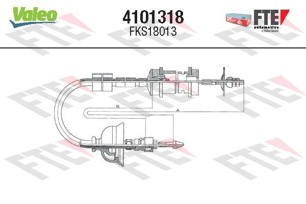 506007 Beca Cables Cabo de embraiagem