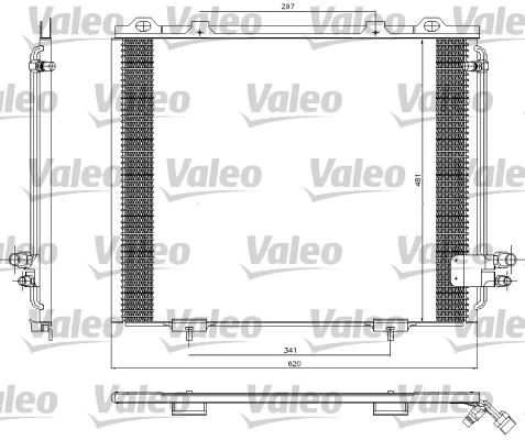 Radiador de aparelho de ar condicionado para Mercedes E  W210