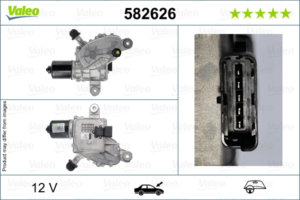 Motor de limpador pára-brisas do pára-brisas 582626 VALEO