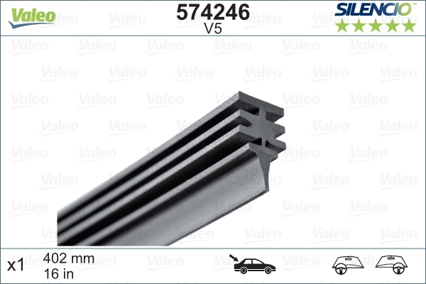 Limpa-pára-brisas de vidro traseiro VALEO 574246 preço, a partir de 12,97 USD