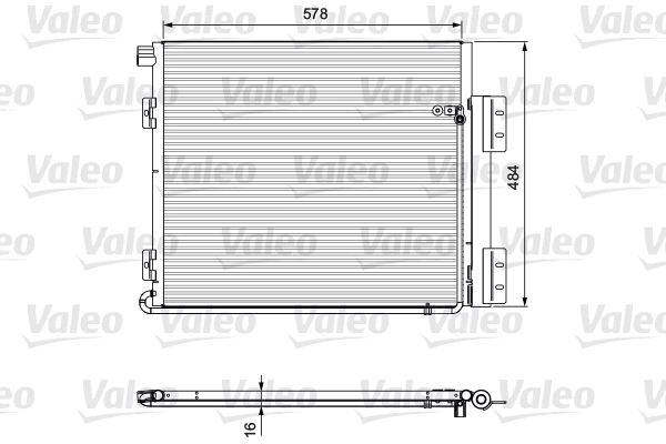 Radiador de aparelho de ar condicionado MAN 81619200036
