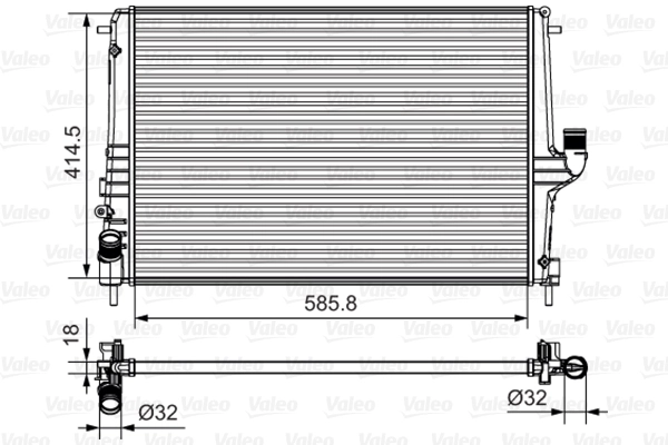 Compre 214100598R Lada Radiador de esfriamento de motor