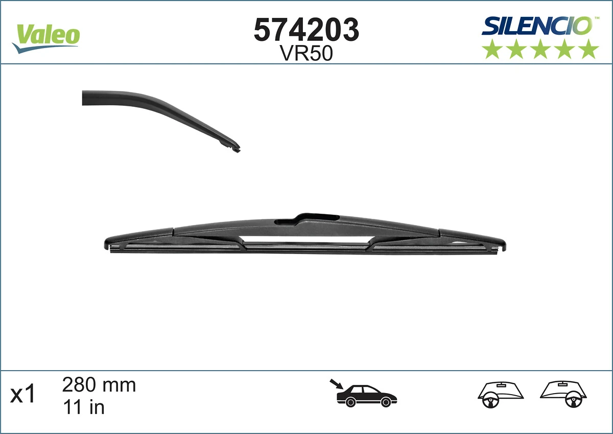 Limpa-pára-brisas de vidro traseiro VALEO 574203 preço, a partir de 6,96 USD