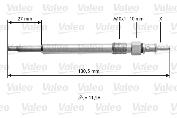 345121 VALEO Vela de incandescência