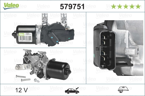 Compre 579751 VALEO Motor de limpador pára-brisas do pára-brisas