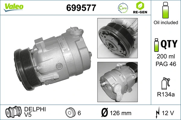 Compressor de aparelho de ar condicionado 1135106 Ford