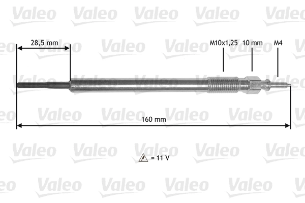 345177 VALEO Vela de incandescência