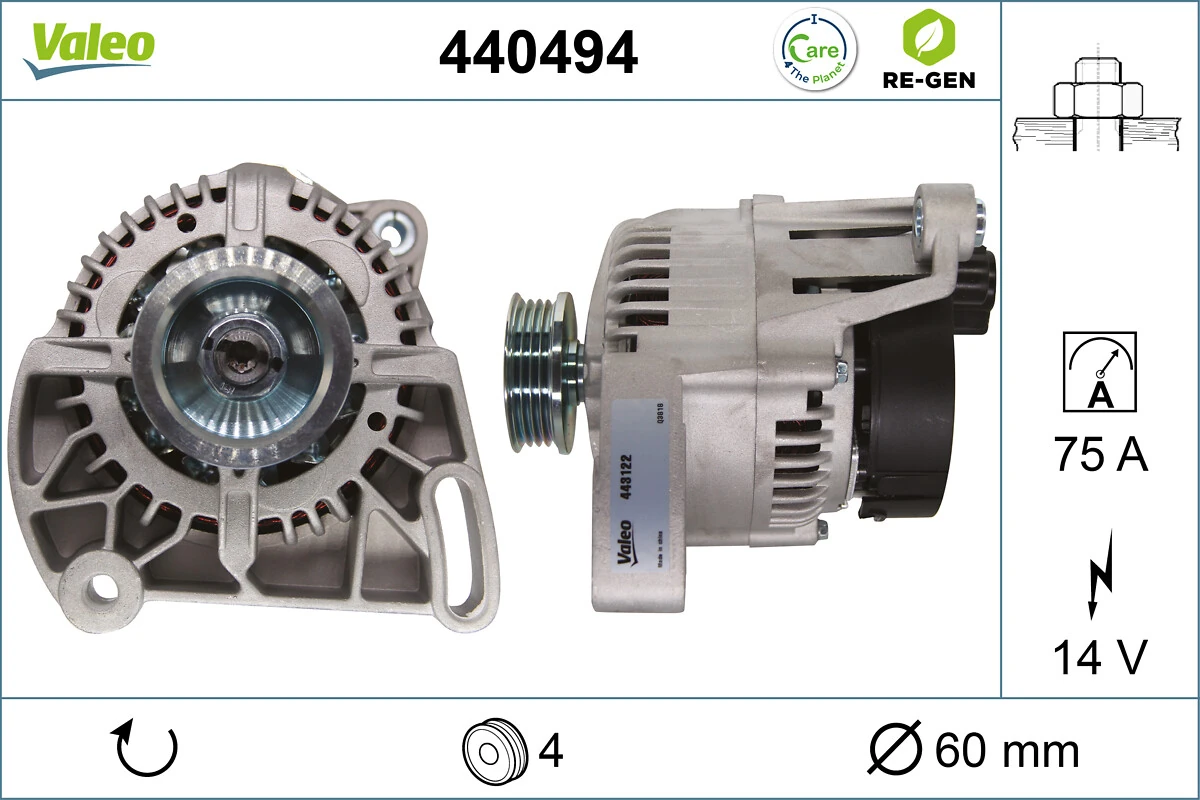 Gerador CA1154IR HELLA