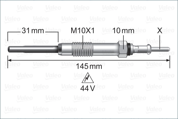55570037 Peugeot/Citroen Vela de incandescência