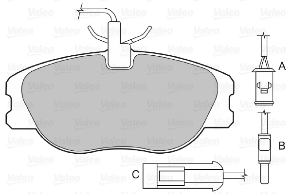 Sapatas do freio dianteiras de disco Fiat/Alfa/Lancia 0077362344