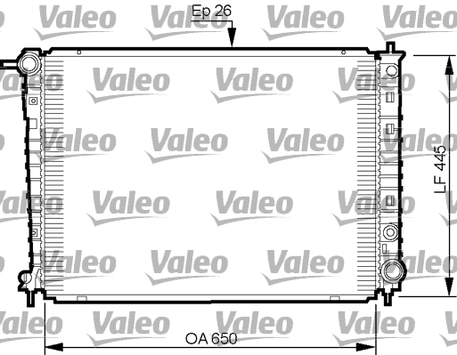 Radiador de esfriamento de motor 253104A100 HCC