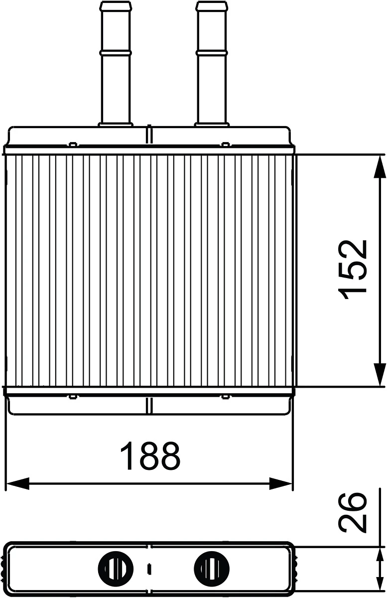 BR228 Magneti Marelli Radiador de forno (de aquecedor)