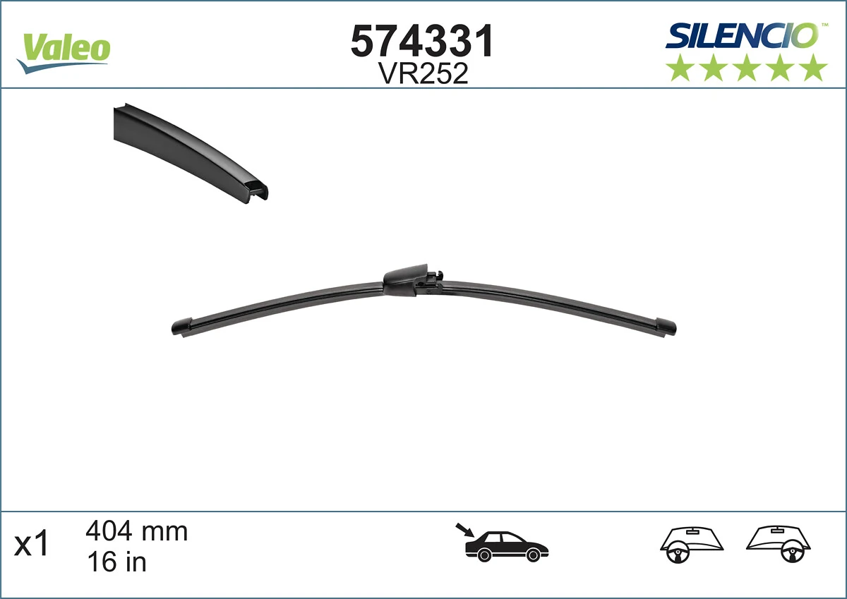 Limpa-pára-brisas de vidro traseiro VALEO 574331 preço, a partir de 7,72 USD