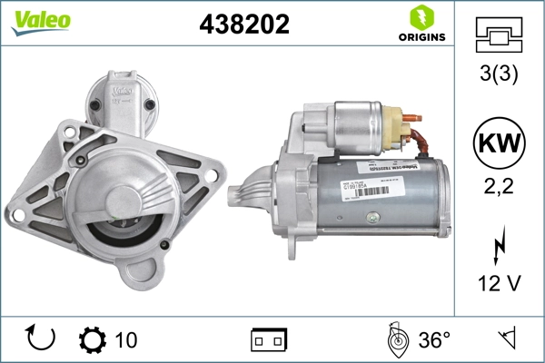 Compre 438202 VALEO Motor de arranco