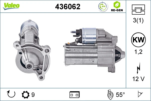 Compre 436062 VALEO Motor de arranco