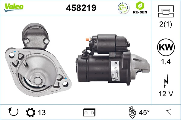 Compre 458219 VALEO Motor de arranco