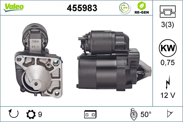 Compre 455983 VALEO Motor de arranco