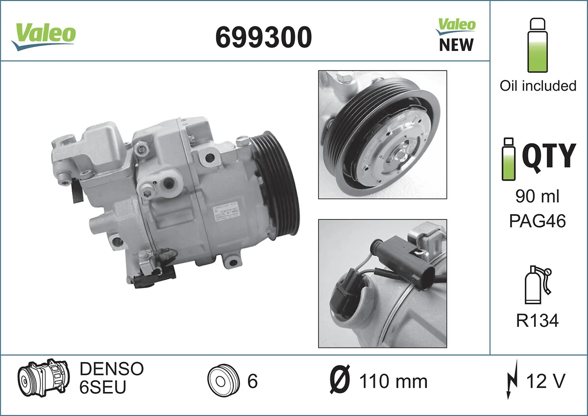 A0002307911 VAG Compressor de aparelho de ar condicionado